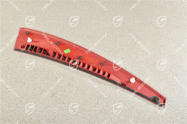 Defroster trim, bordeaux red, L