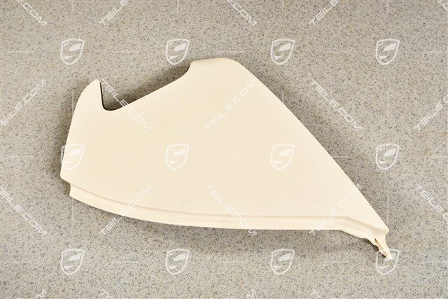 Dashboard trim side cover, Creme, L