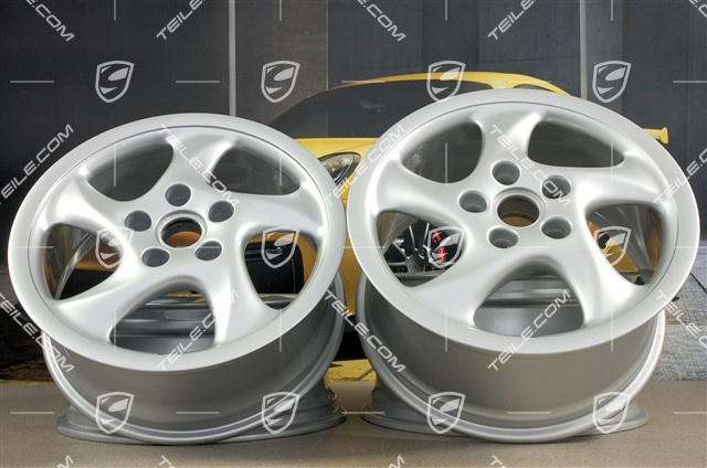 18" Komplet felg Turbo I, wydrążone ramiona, 7,5J x 18 ET50 + 9J x 18 ET52 18" Komplet felg Turbo I, wydrążone ramiona, 7,5J x 18 ET50 + 9J x 18 ET52