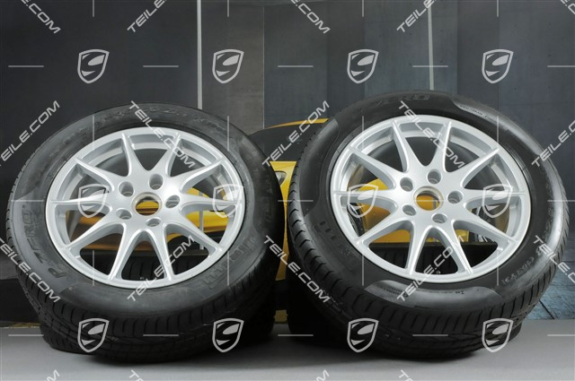 18-inch summer wheel set Panamera S, wheels 8J x 18 ET59 + 9J x 18 ET53 + tyres Pirelli P-Zero 245/50 18 + 275/45 18