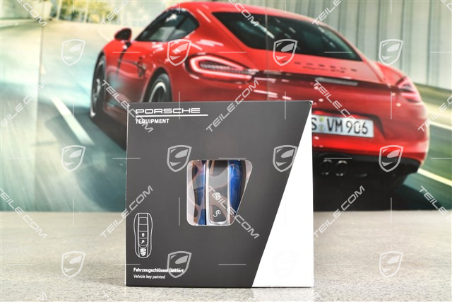 Key cap, lacquered, set, Sapphire Blue Metallic