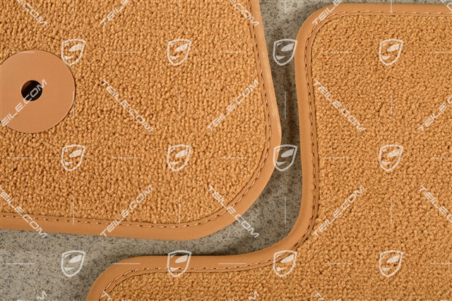 Zestaw dywaników / mat podłogowych, welur, Beżowe / RHD