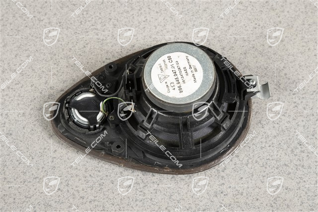 Loudspeaker, Dark maple rootwood, Black, Coupe / Targa, rear, R