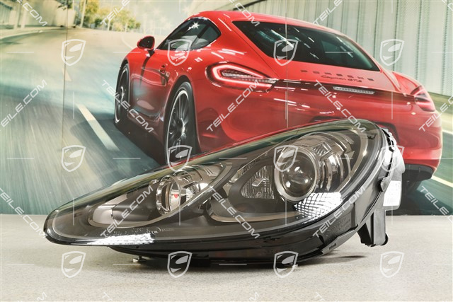 Xenon headlight, without control unit and D1S xenon bulb, with curve light, ECE, Dynamic levelling, black, L