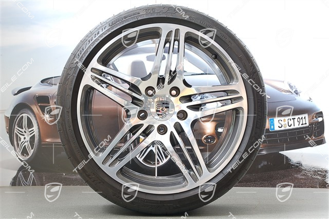 19-inch Turbo I summer wheel set, wheels 8 J x 19 ET 57 + 11 J x 19 ET 51 + NEW summer tyres 235/35 ZR 19 + 305 /30 ZR 19