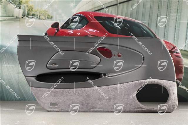 Türverkleidung mit Airbagblende, Klangpaket, Leder, Spacegrau, L
