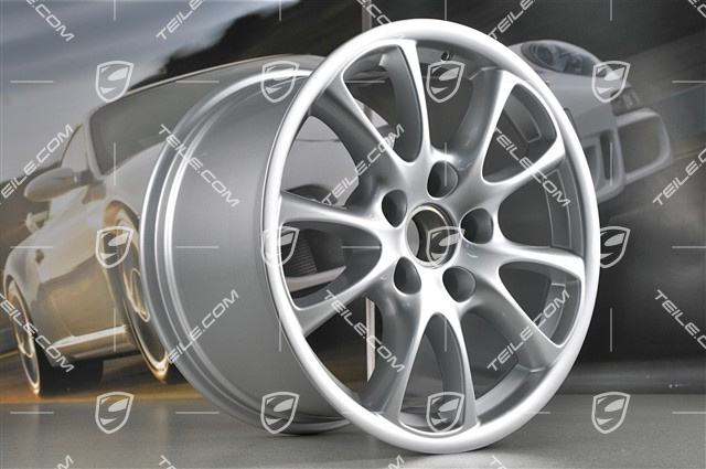 18" komplet felg GT3 model 2004, felgi 8J x 18 ET50 + 11J x 18 ET45, do Turbo / 4S