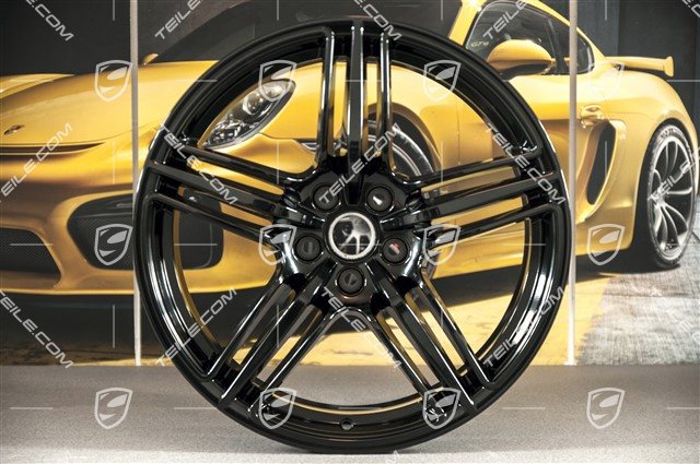 19" Felgensatz Macan Design, 8J x 19 ET21 + 9J x 19 ET21, Schwarz Hochglanz