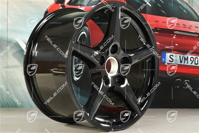 18" Felge Carrera III, 10J x 18 ET58, Lemmerz, schwarz hochglanz