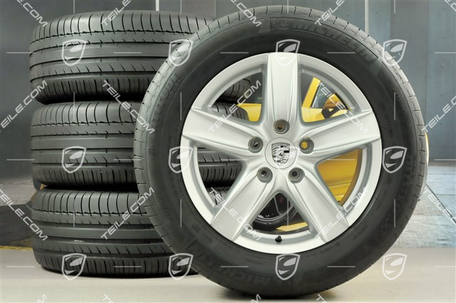 18" Cayenne S III Sommerräder Satz, Felgen 8J x 18 ET53 + Sommerreifen 255/55 R18