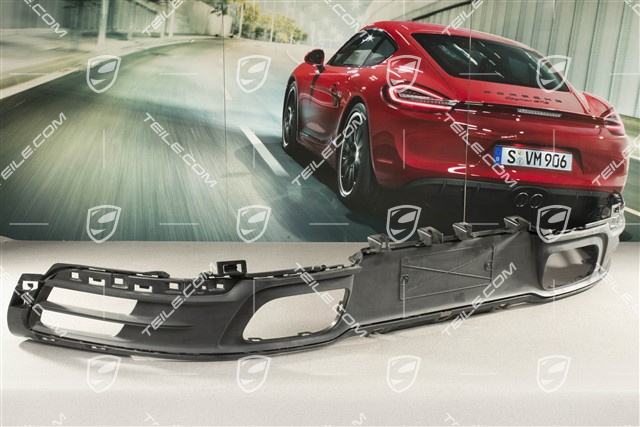 Rear bumper lower cover / diffuser, Black matte
