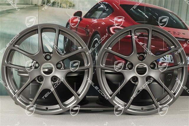 18" Felgensatz "Cayman III", 8J x 18 ET57 + 9J x 18 ET47, Platinum,