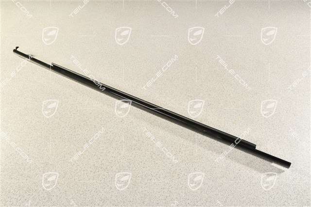 Moulding, Door channel, incl. sealing, rear, Black, R