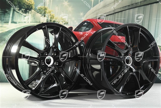 21" Felgensatz Cayenne Sport / GTS, Felgen 10Jx21 ET50 + 10Jx21 ET50, in schwarz
