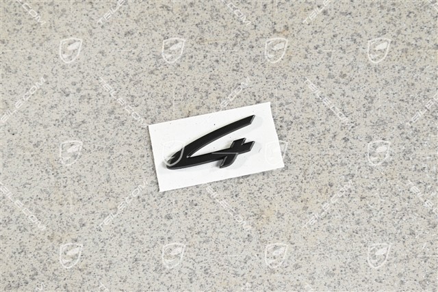 Emblem / Logo "4", Black matte