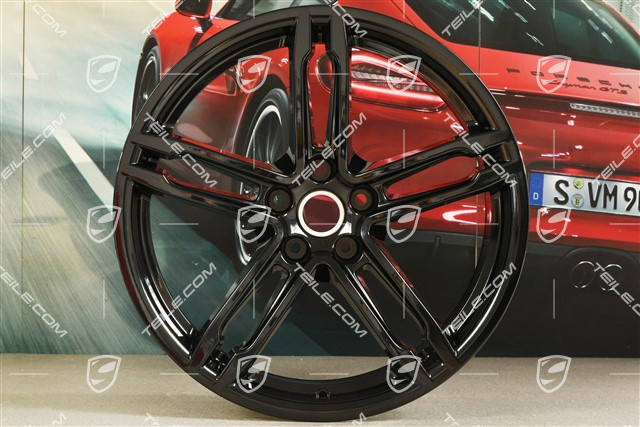 19" Felga, Turbo/Sport Design, 8,5J x 19 ET21, czarny wysoki połysk