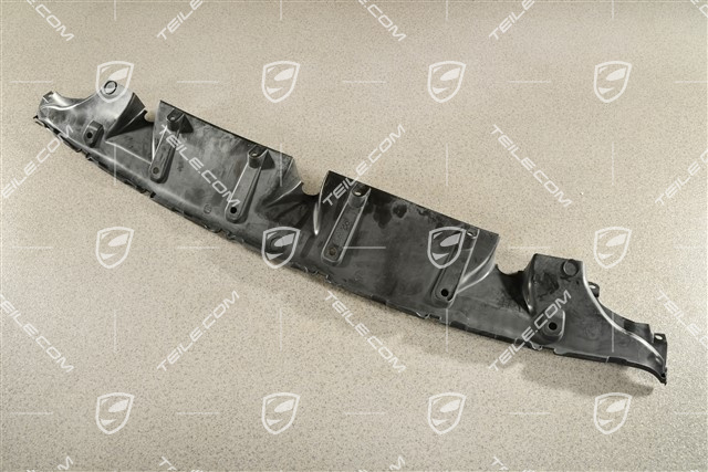 Air guide / duct, black matte, lower / On road front end