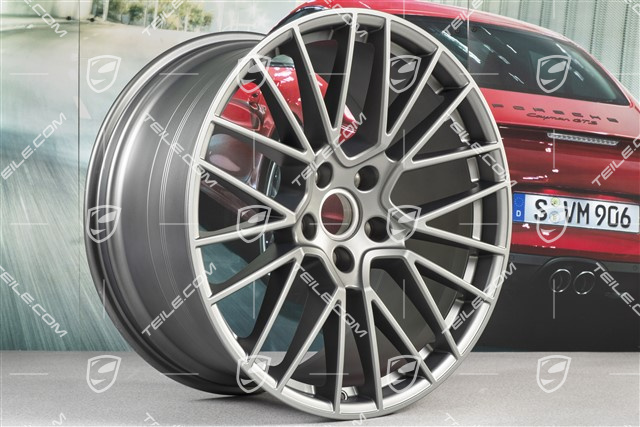 21" Felga Cayenne RS Spyder, 11J x 21 ET49, Platinum satynowy półmat