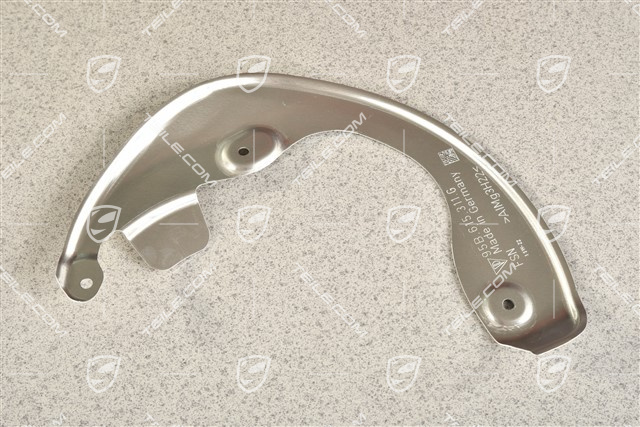 Front axle disc brake protective plate, L