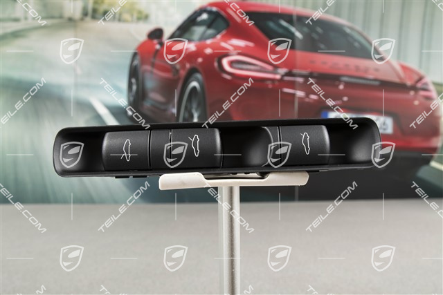 Trunk lid and bonnet opening buttons, Targa