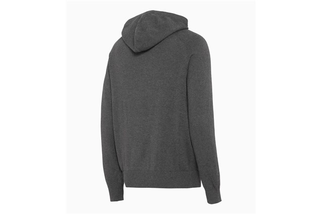 60Y 911 Knitted pullover with hood, grey, 60 Years of Porsche 911, unisex, M
