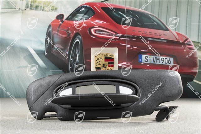 Sonnenblende, Coupe, Kunstleder, schwarz, L