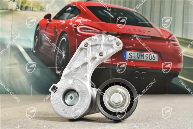 Belt tensioner with roller