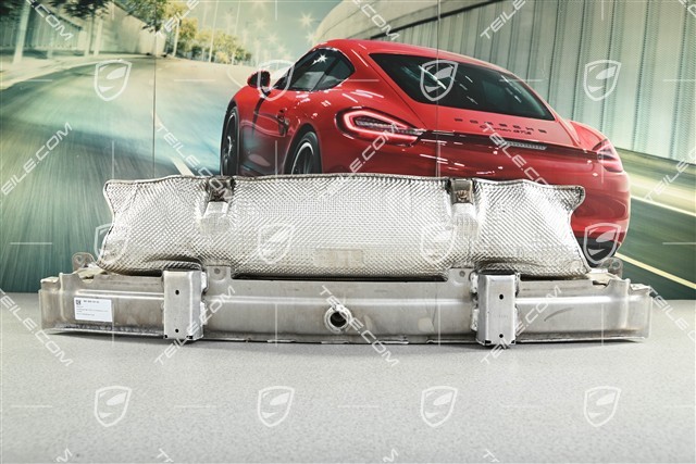 Rear bumper reinforcement with heat protection / USA Canada