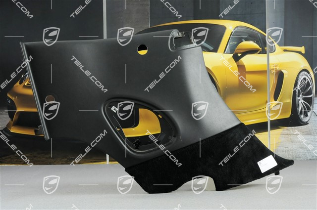Seitenwandverkleidung, Kunstleder, schwarz, cabrio, L