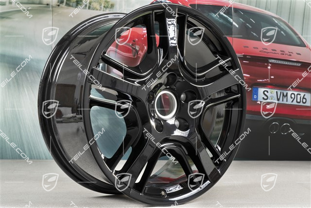 19-inch Panamera Design wheel, 9J x 19 ET60, black high gloss