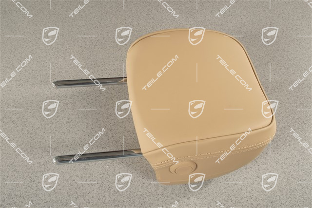 Kopfstütze, Leder, Luxor Beige