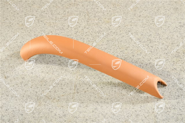 Handbremshebel Blende, Leder, Braun / Natur