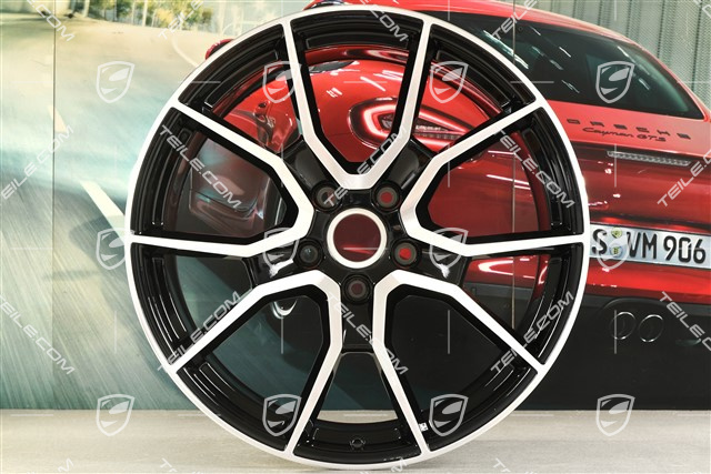 21-inch Rim Sport Turismo GTS / RS Spyder Design, 11,5J x 21 ET66, black high gloss
