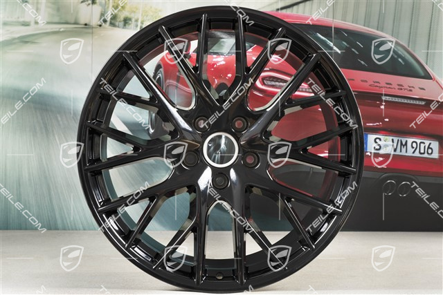 21-inch wheel rim Panamera Sport Design, 11,5J x 21 ET69, black high gloss