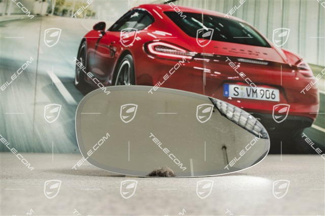 Spiegelglas, autom. abblendbarer Außenspiegel, konvex, R