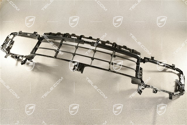Turbo, Front bumper Grille centre / middle, without ACC sensor, black