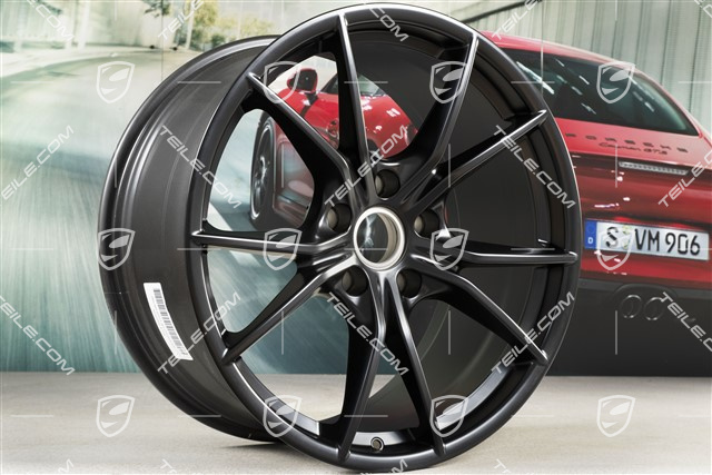 20" Felgensatz Carrera S IV, 8J x 20 ET57 + 10J x 20 ET45, schwarz satin matt