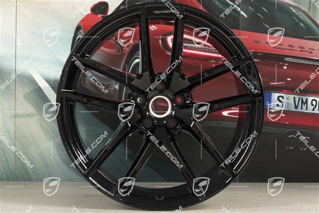 20" Felga "Macan S" 10J x 20 ET19, czarny (wysoki połysk)