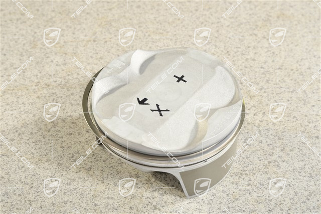 3,8L, Piston complete with piston rings, snap rings / circlips, piston pin 542-548 G