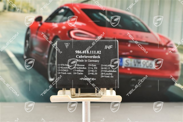 Relay control unit for roof actuation system