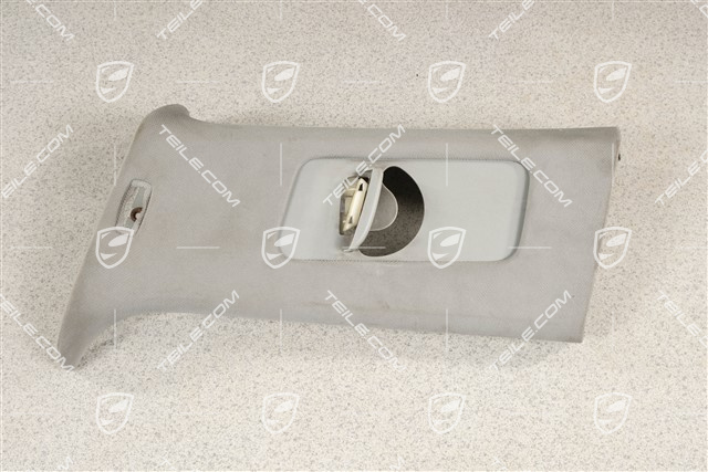 Tapicerka słupka-C, Materiałowa, Steel grey, górna część, R