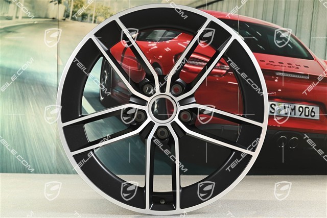 20" Carrera Exclusive Design wheel rim, 8.5J x 20 ET50, black satin matt