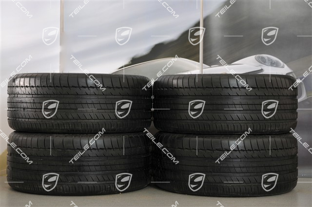 21" Sport Edition Sommerräder Satz, Schwarz hochglanz, 4x Felgen 10J x 21 ET 50 + 4x Reifen 295/35 R 21 107Y XL, ohne RDK
