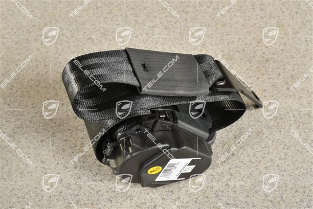 Pas bezpieczeństwa, tylny środkowy, czarny