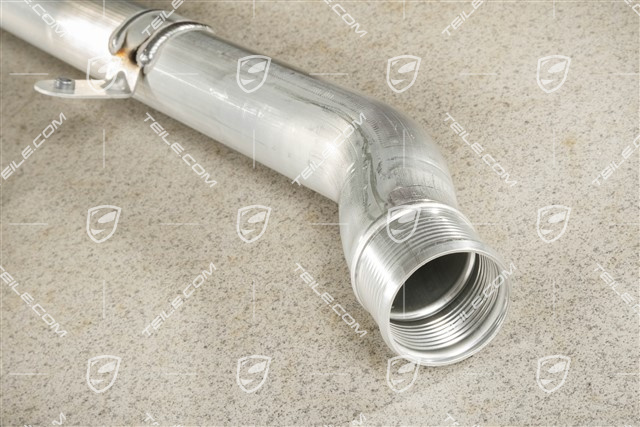 Charge air cooling system / Intake pressure pipe, lower between Letf and Right Intercooler