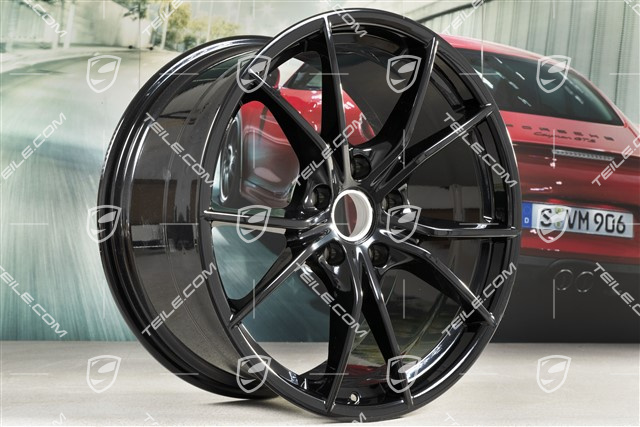 20-inch wheel rim Carrera S IV, 10J x 20 ET45, high-gloss black