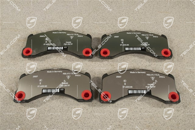 Bremsbeläge, Reparatursatz, Vorderachse, PCCB