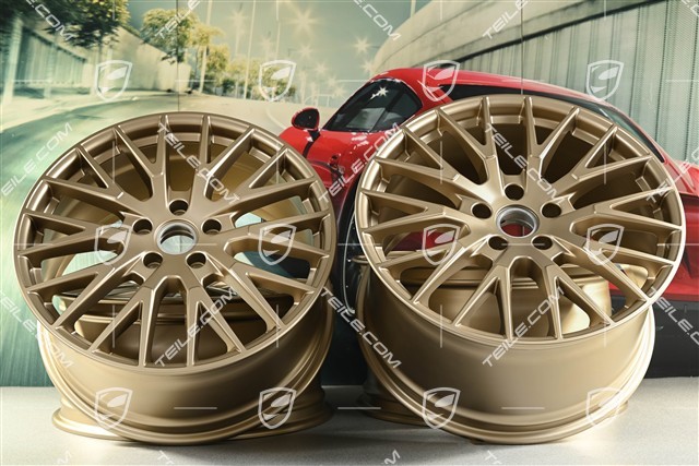 21" Felgensatz Panamera Exclusive Design, 9,5J x 21 ET71 + 11,5J x 21 ET69, neodyme