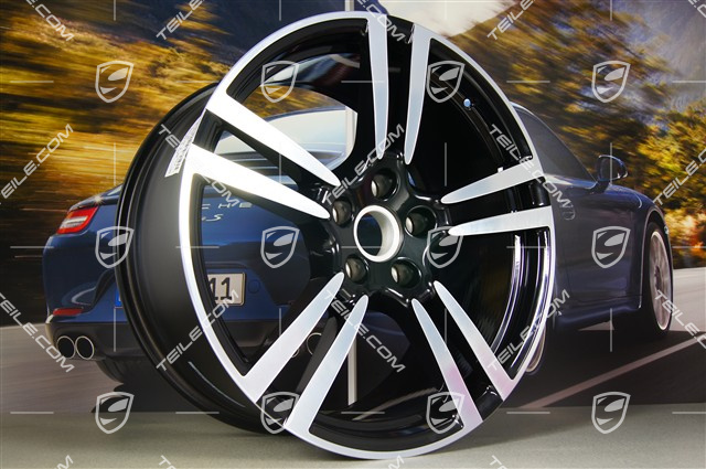 21-inch Turbo II wheel, 10J x 21 ET50, black high gloss