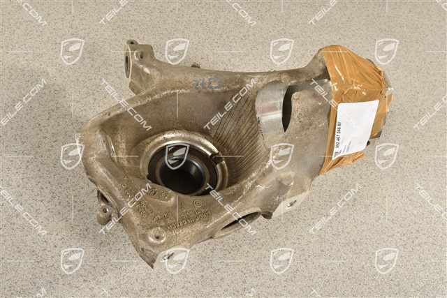 Front suspension steering knuckle / hub carrier, with rear axle steering, R